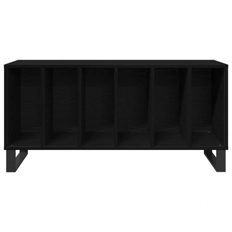 Szafka na płyty winylowe z półką Czarny Dąb 100 x 38 x 48 cm