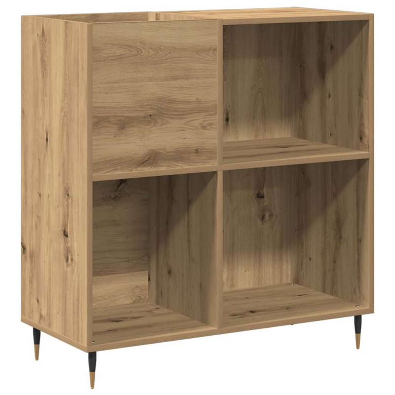 Szafka na płyty winylowe z półką dąb artisan 85 x 38 x 89 cm