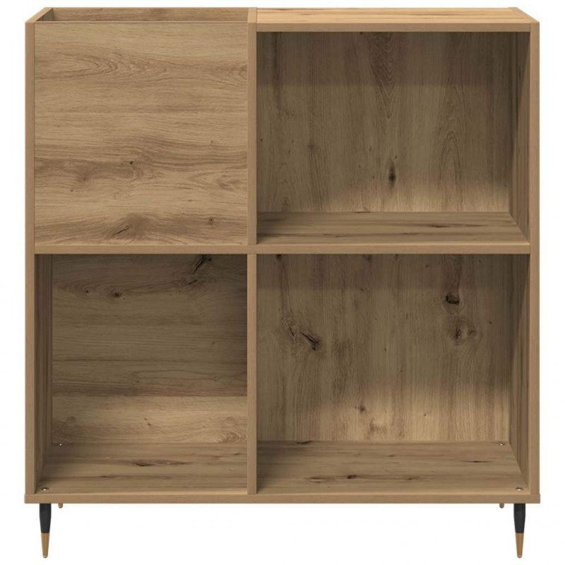 Szafka na płyty winylowe z półką dąb artisan 85 x 38 x 89 cm