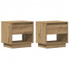 Szafka Nocna z szufladą 2 pcs Dąb rzemieślniczy 45 x 34 x 44 cm