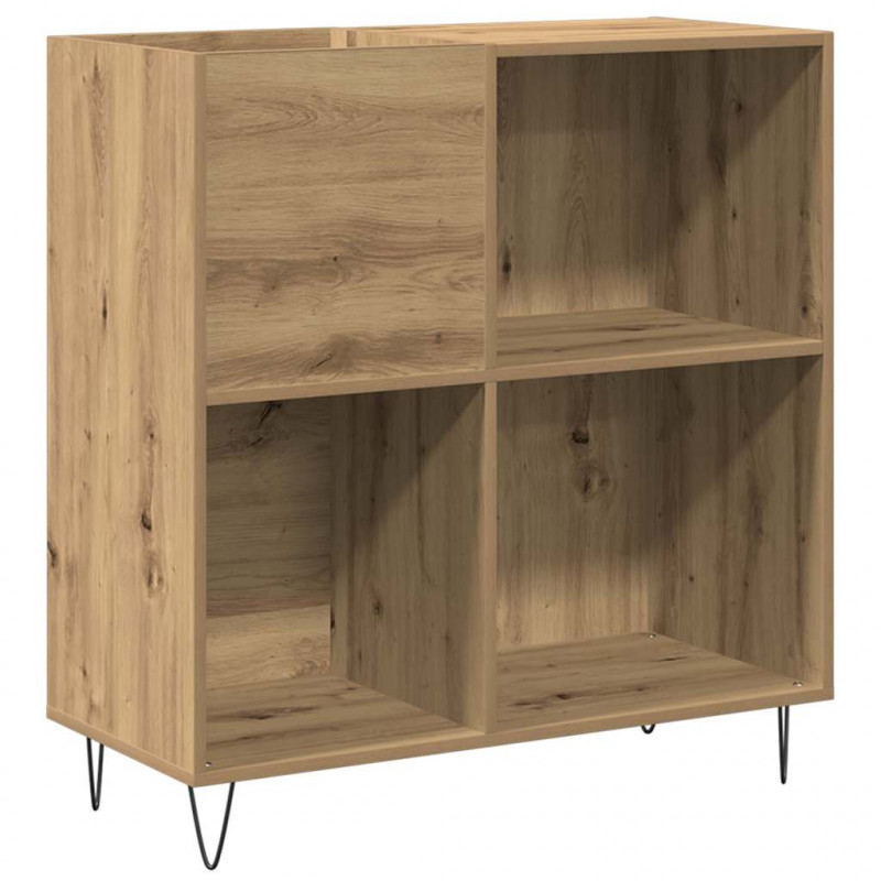 Szafka na płyty winylowe z półką dąb artisan 85 x 38 x 89 cm