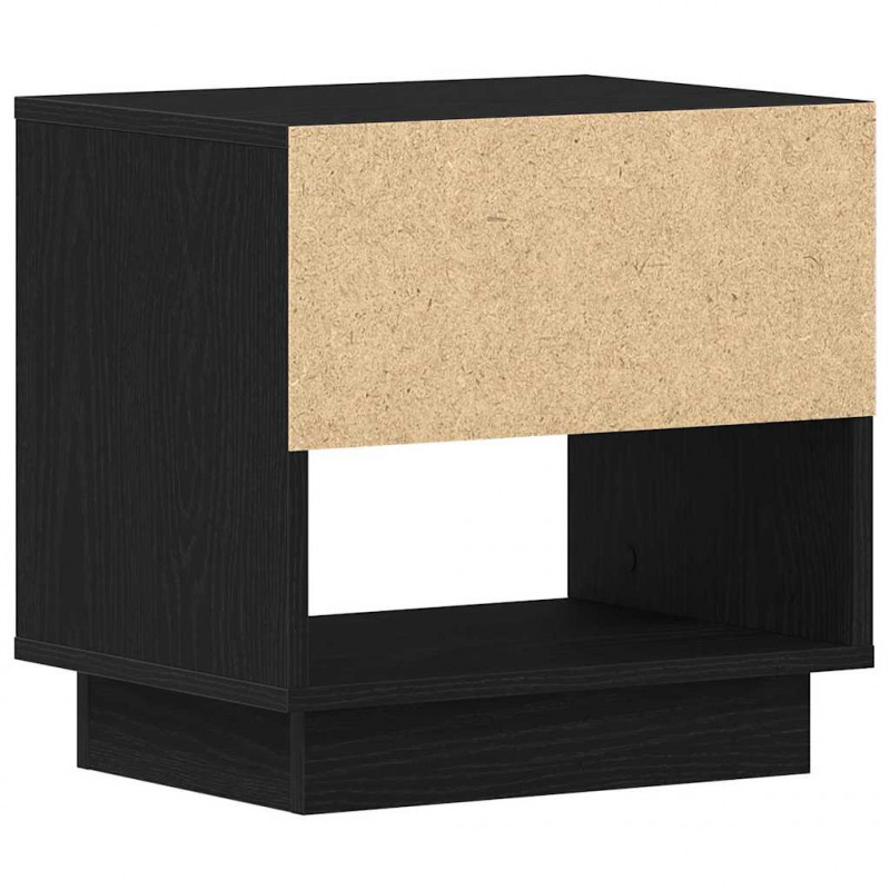 Szafka Nocna Czarny Dąb 45 x 34 x 44 cm Materiał drewnopochodny