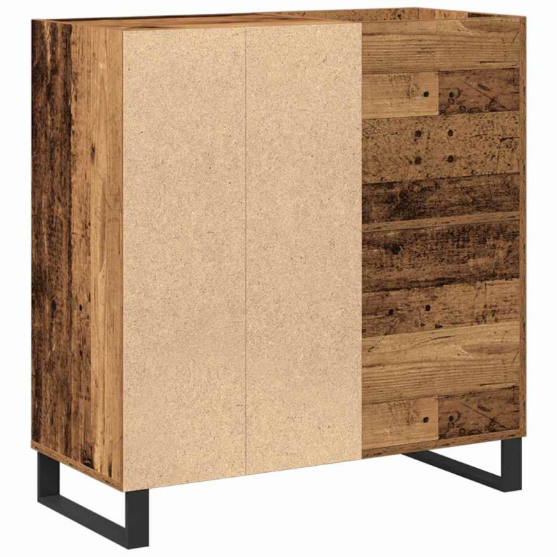 Szafka na płyty winylowe z półką Stare drewno 85 x 38 x 89 cm
