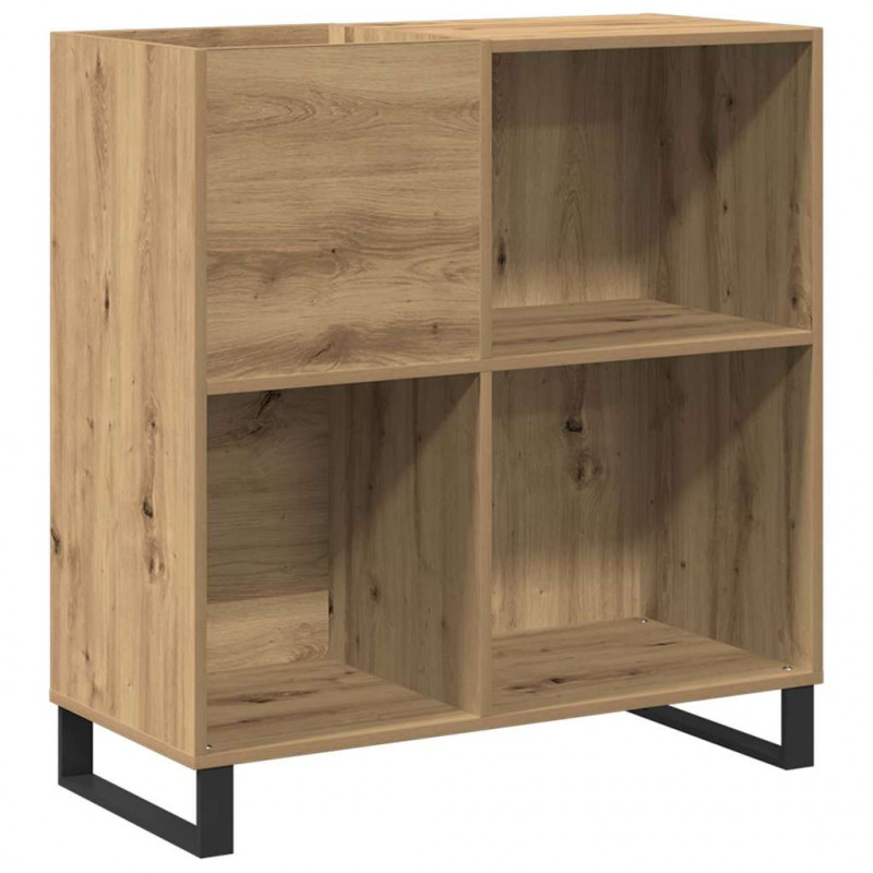 Szafka na płyty winylowe z półką dąb artisan 85 x 38 x 89 cm