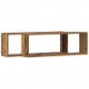 Półki ścienne z półką 2 pcs Stare drewno 80 x 15 x 26 cm
