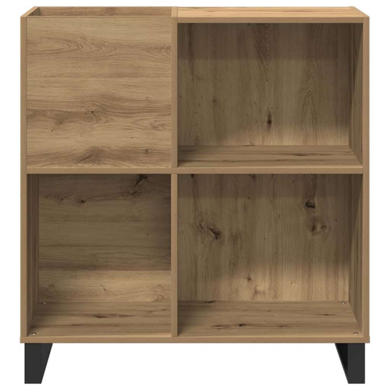 Szafka na płyty winylowe z półką dąb artisan 85 x 38 x 89 cm