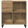 Szafka na płyty winylowe z półką dąb artisan 85 x 38 x 89 cm