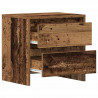 Szafka Nocna z szufladą 2 pcs Stare drewno 45 x 34 x 44,5 cm