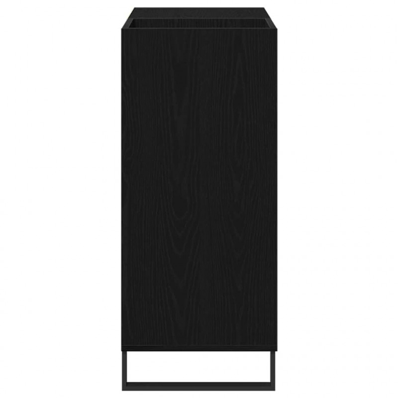 Szafka na płyty winylowe z półką Czarny Dąb 85 x 38 x 89 cm