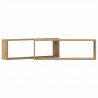Półki ścienne z półką 2 pcs Dąb rzemieślniczy 80 x 15 x 26 cm