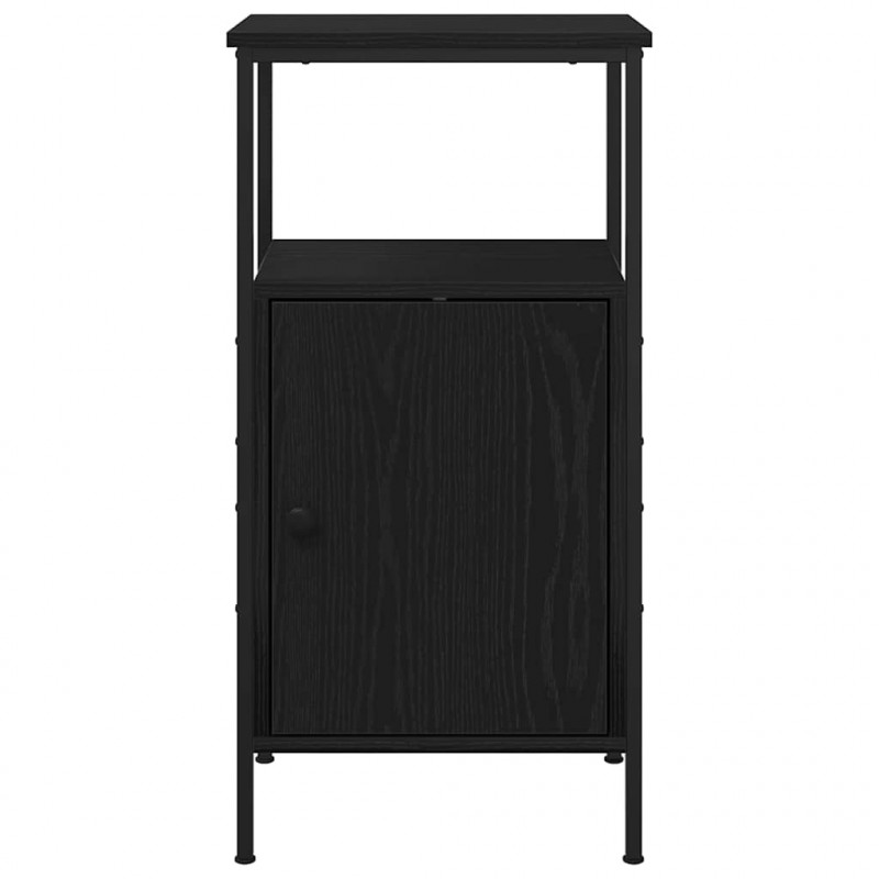 Szafka Nocna Czarny Dąb 41 x 31 x 80 cm Materiał drewnopochodny