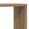 Półki ścienne z półką 2 pcs Dąb rzemieślniczy 80 x 15 x 26 cm