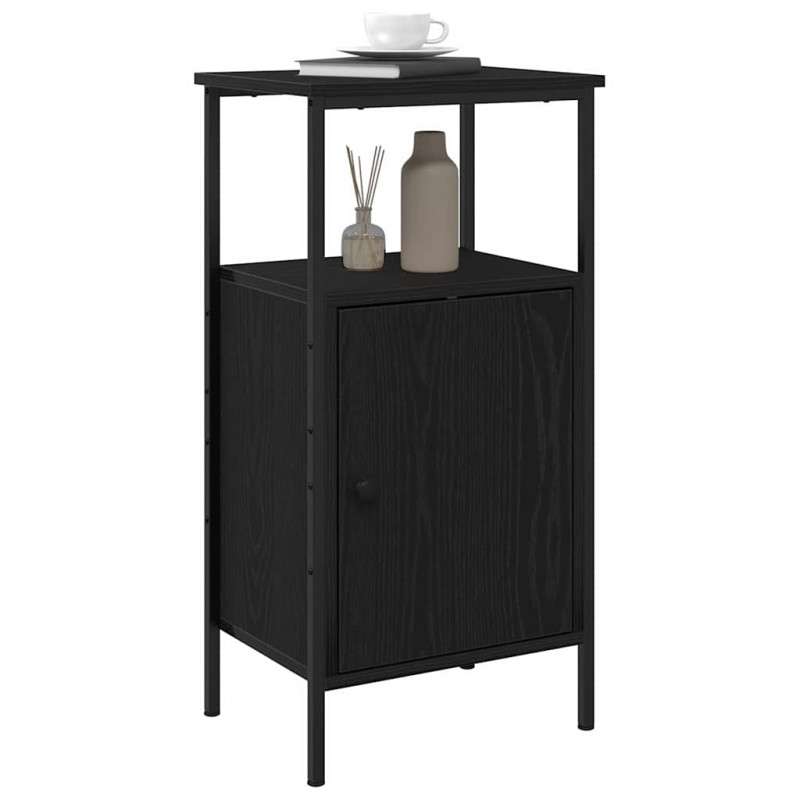 Szafka Nocna 2 pcs Czarny Dąb 41 x 31 x 80 cm