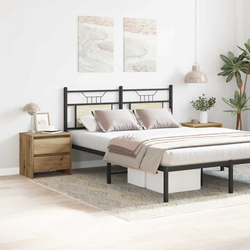 Szafka Nocna 2 pcs Dąb rzemieślniczy 45 x 34 x 44,5 cm