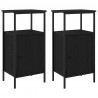 Szafka Nocna 2 pcs Czarny Dąb 41 x 31 x 80 cm