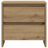 Szafka Nocna 2 pcs Dąb rzemieślniczy 45 x 34 x 44,5 cm