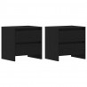 Szafka Nocna z szufladą 2 pcs Czarny Dąb 45 x 34 x 44,5 cm