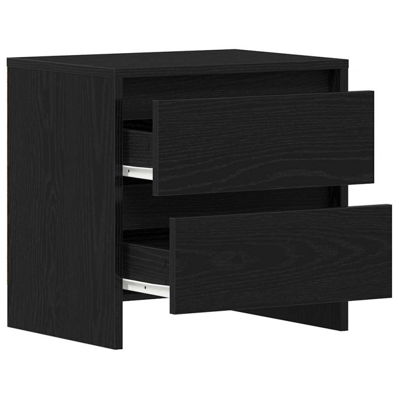Szafka Nocna z szufladą 2 pcs Czarny Dąb 45 x 34 x 44,5 cm