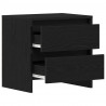 Szafka Nocna z szufladą 2 pcs Czarny Dąb 45 x 34 x 44,5 cm