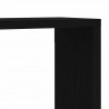 Półki ścienne z półką 2 pcs Czarny Dąb 60 x 15 x 23 cm