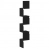 Półka narożna z półką Czarny Dąb 20 x 20 x 127,5 cm