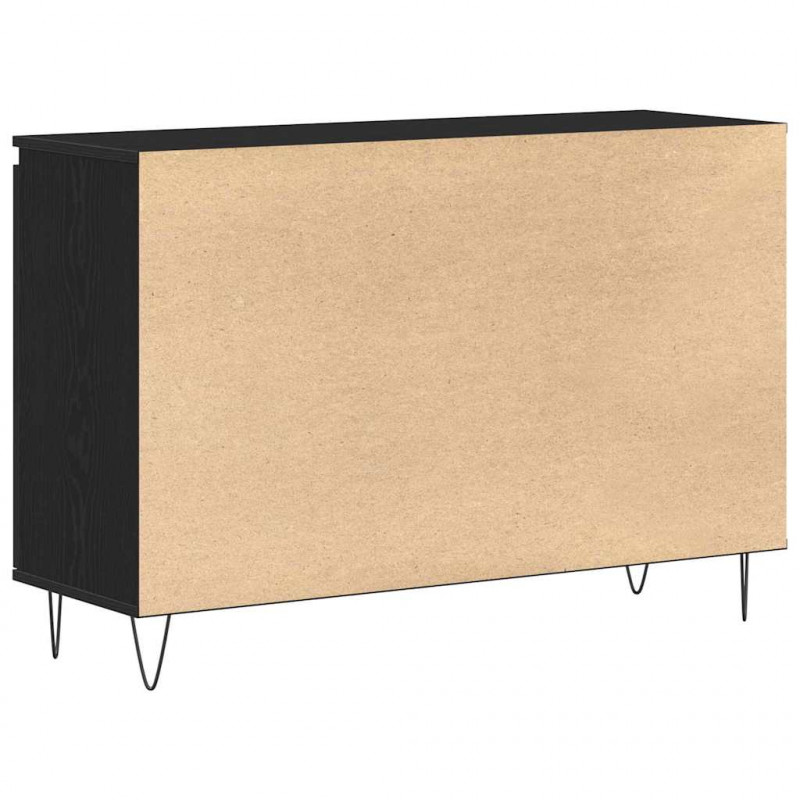Bufet Czarny Dąb 101,5 x 35 x 70 cm Materiał drewnopochodny