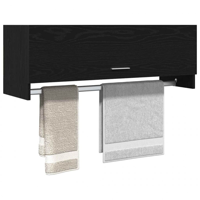 Garderoba Czarny Dąb 100 x 32,5 x 35 cm Materiał drewnopochodny