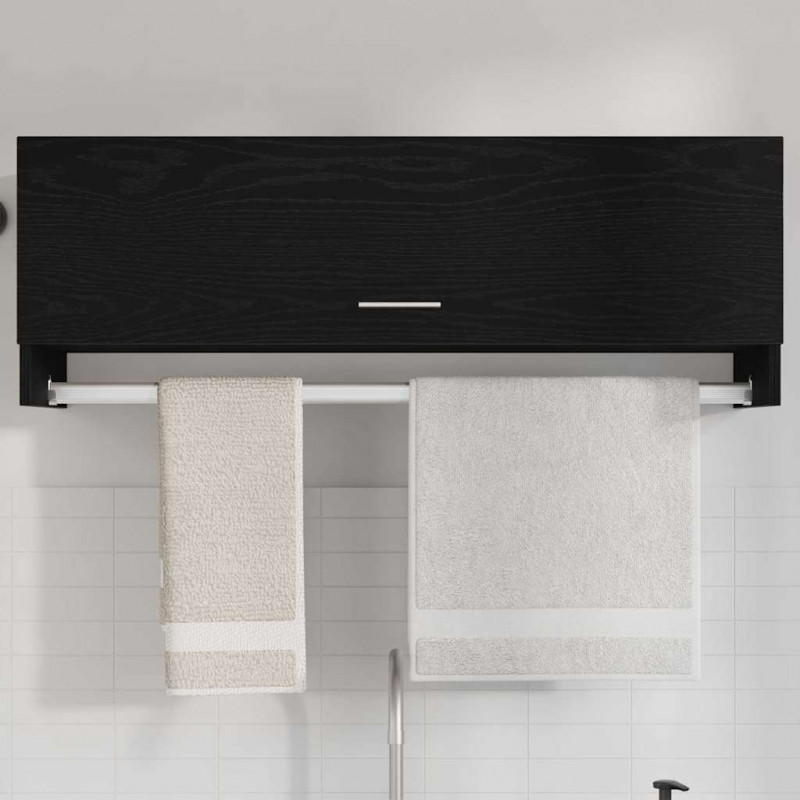 Garderoba Czarny Dąb 100 x 32,5 x 35 cm Materiał drewnopochodny