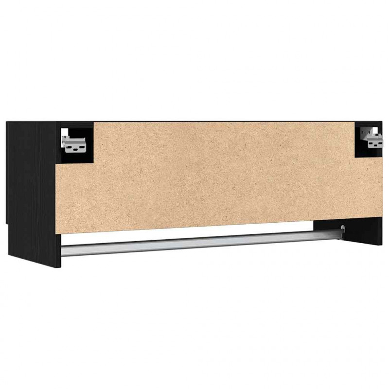 Garderoba Czarny Dąb 100 x 32,5 x 35 cm Materiał drewnopochodny