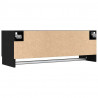 Garderoba Czarny Dąb 100 x 32,5 x 35 cm Materiał drewnopochodny