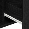 Bufet Czarny Dąb 101,5 x 35 x 70 cm Materiał drewnopochodny
