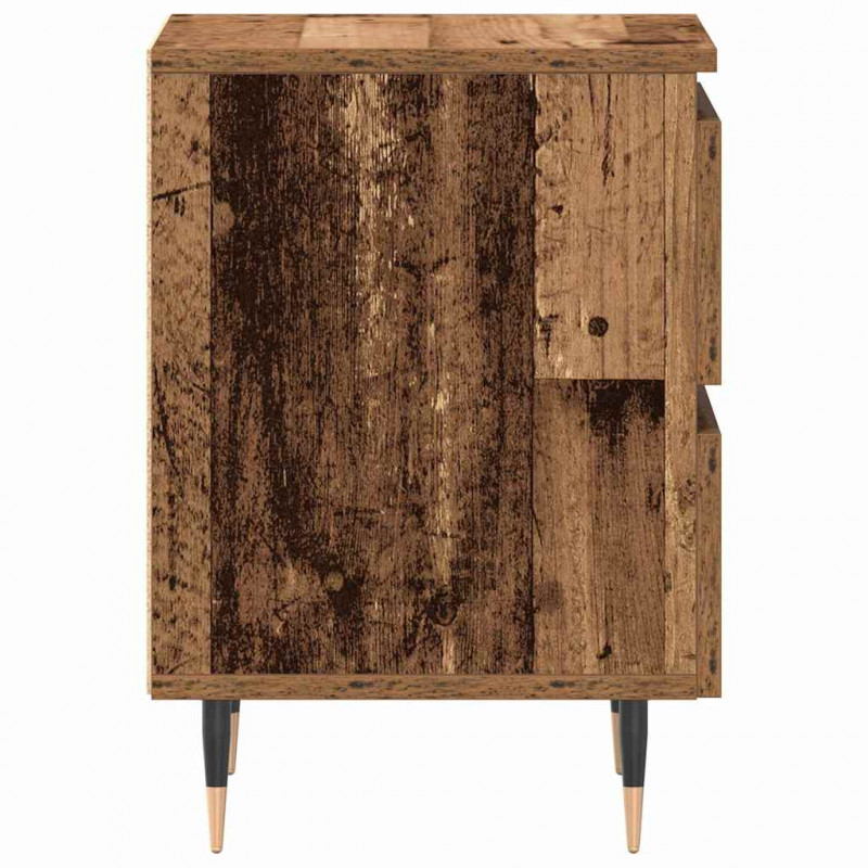 Szafka Nocna z szufladą 2 pcs Stare drewno 40 x 35 x 50 cm