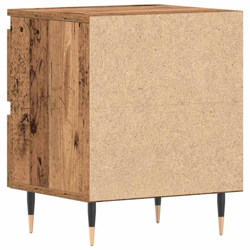 Szafka Nocna z szufladą 2 pcs Stare drewno 40 x 35 x 50 cm