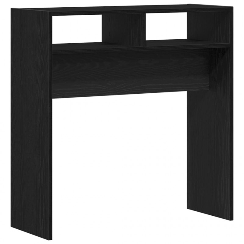 Konsola Czarny Dąb 78 x 30 x 80 cm Materiał drewnopochodny