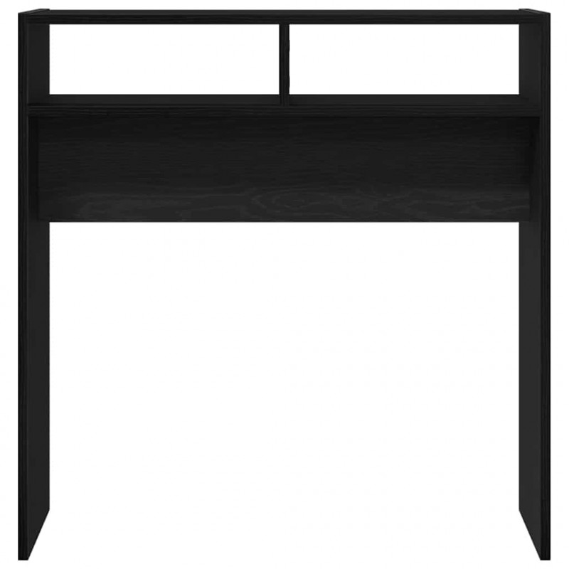 Konsola Czarny Dąb 78 x 30 x 80 cm Materiał drewnopochodny