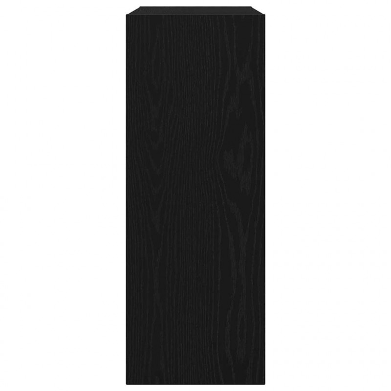 Konsola Czarny Dąb 78 x 30 x 80 cm Materiał drewnopochodny