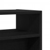 Konsola Czarny Dąb 78 x 30 x 80 cm Materiał drewnopochodny