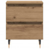 Szafka Nocna z szufladą 2 pcs Dąb rzemieślniczy 40 x 35 x 50 cm