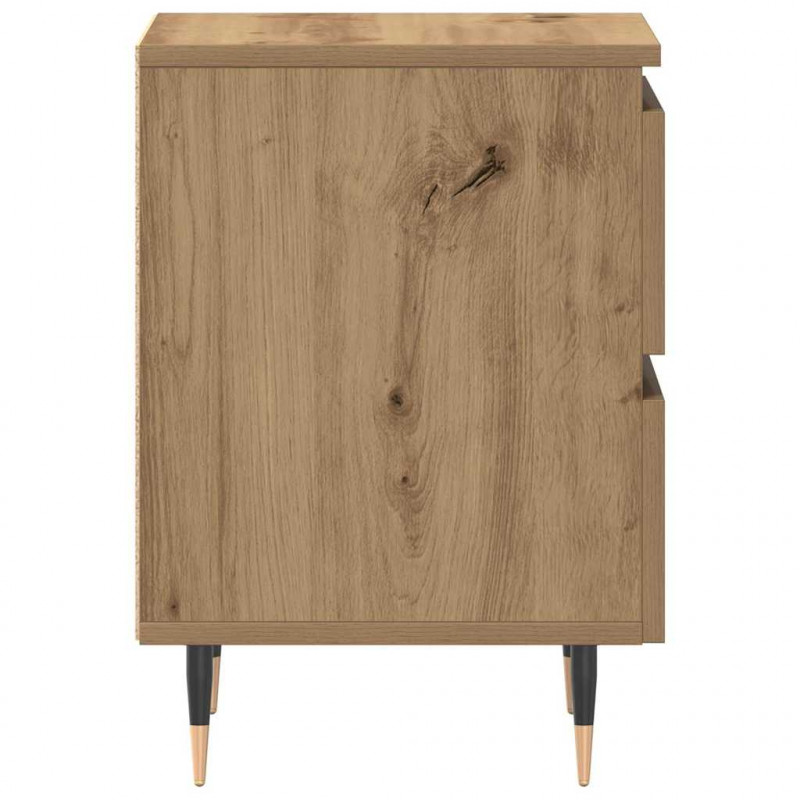 Szafka Nocna z szufladą 2 pcs Dąb rzemieślniczy 40 x 35 x 50 cm