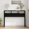 Konsola Czarny dąb 105 x 30 x 80 cm Materiał drewnopochodny