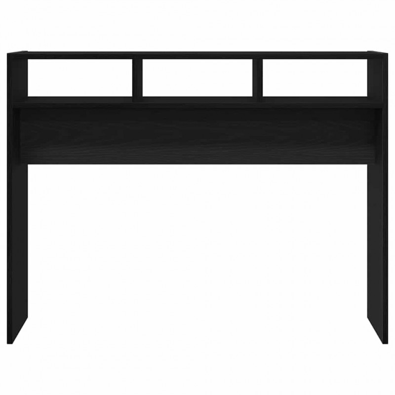 Konsola Czarny dąb 105 x 30 x 80 cm Materiał drewnopochodny