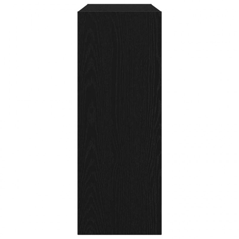 Konsola Czarny dąb 105 x 30 x 80 cm Materiał drewnopochodny