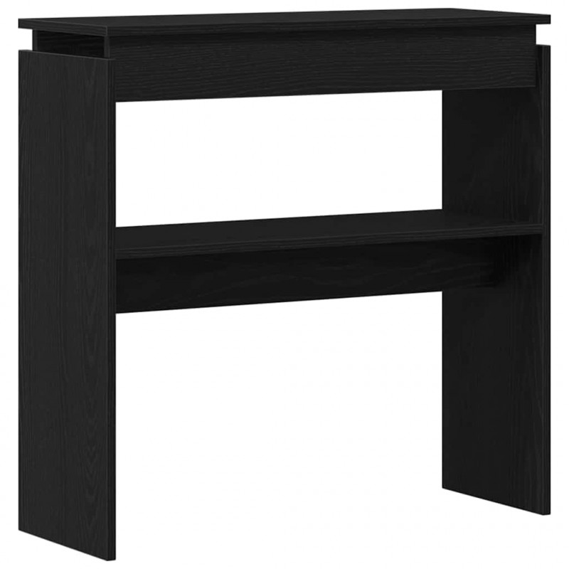 Konsola Czarny Dąb 80 x 30 x 80 cm Materiał drewnopochodny