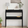 Konsola Czarny Dąb 80 x 30 x 80 cm Materiał drewnopochodny