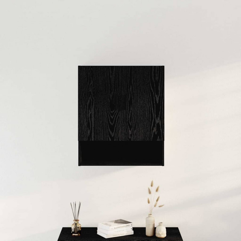Szafka wisząca Montowane na ścianie Czarny Dąb 60 x 31 x 70 cm