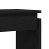 Konsola Czarny Dąb 80 x 30 x 102 cm Materiał drewnopochodny