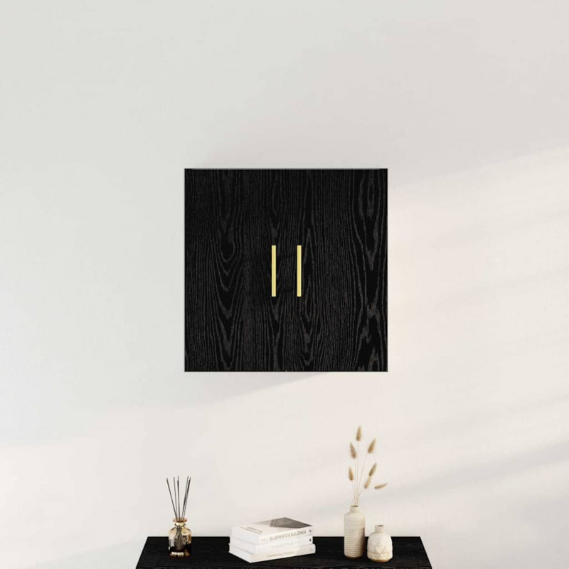 Szafka wisząca Montowane na ścianie Czarny Dąb 60 x 31 x 70 cm