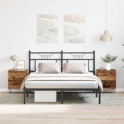 Szafka Nocna z szufladą 2 pcs Stare drewno 40 x 35 x 50 cm