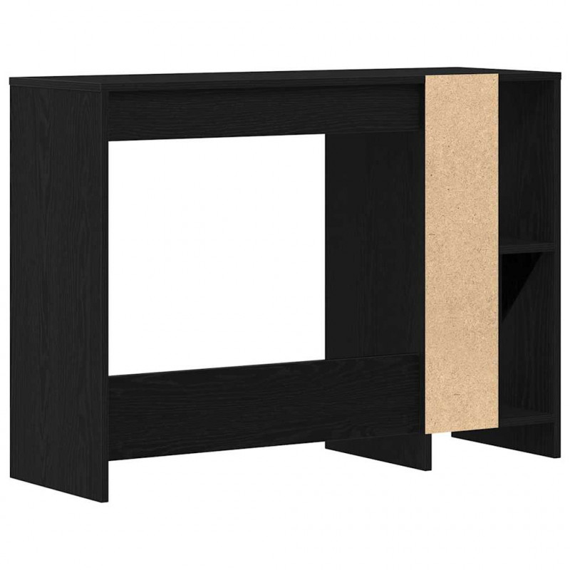 Biurko Czarny Dąb 102,5 x 35 x 75 cm Materiał drewnopochodny