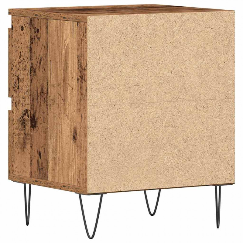 Szafka Nocna z szufladą 2 pcs Stare drewno 40 x 35 x 50 cm